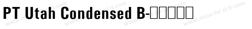 PT Utah Condensed B字体转换